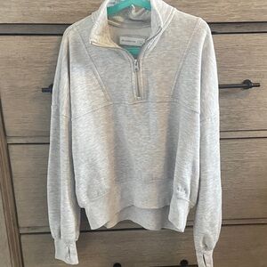 Abercrombie & Fitch Kids Gray Half-Zip Sweater